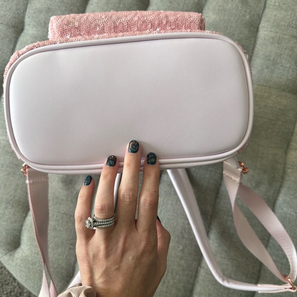 Loungefly Disney Minnie Mouse Cotton Candy Sequin Backpack NWOT - Picture 9 of 9